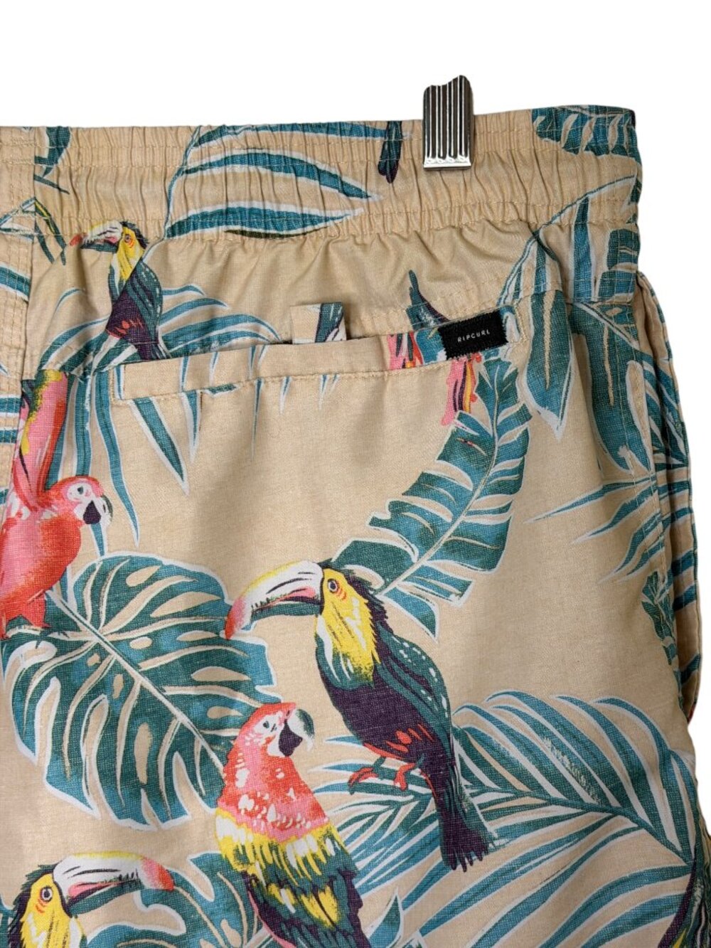 Rip Curl Lay Days Board Shorts Swim Trunks Resort Tropical Parrot Palm S - Picture 4 of 6